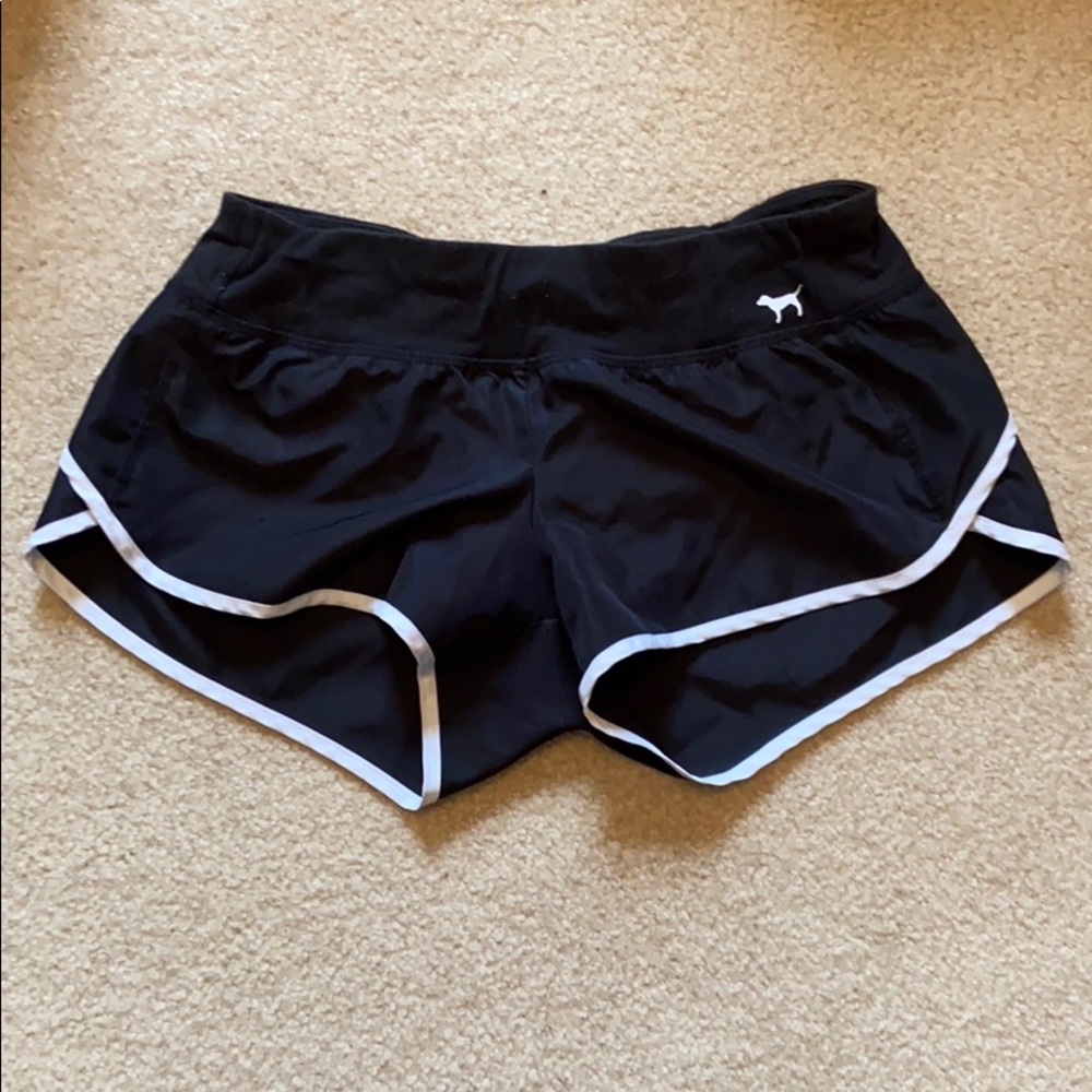 PINK black running shorts